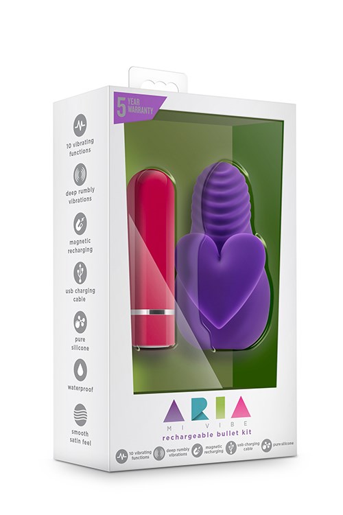 Aria Mi Vibe Plum - Uppladdningsbar Fingervibrator