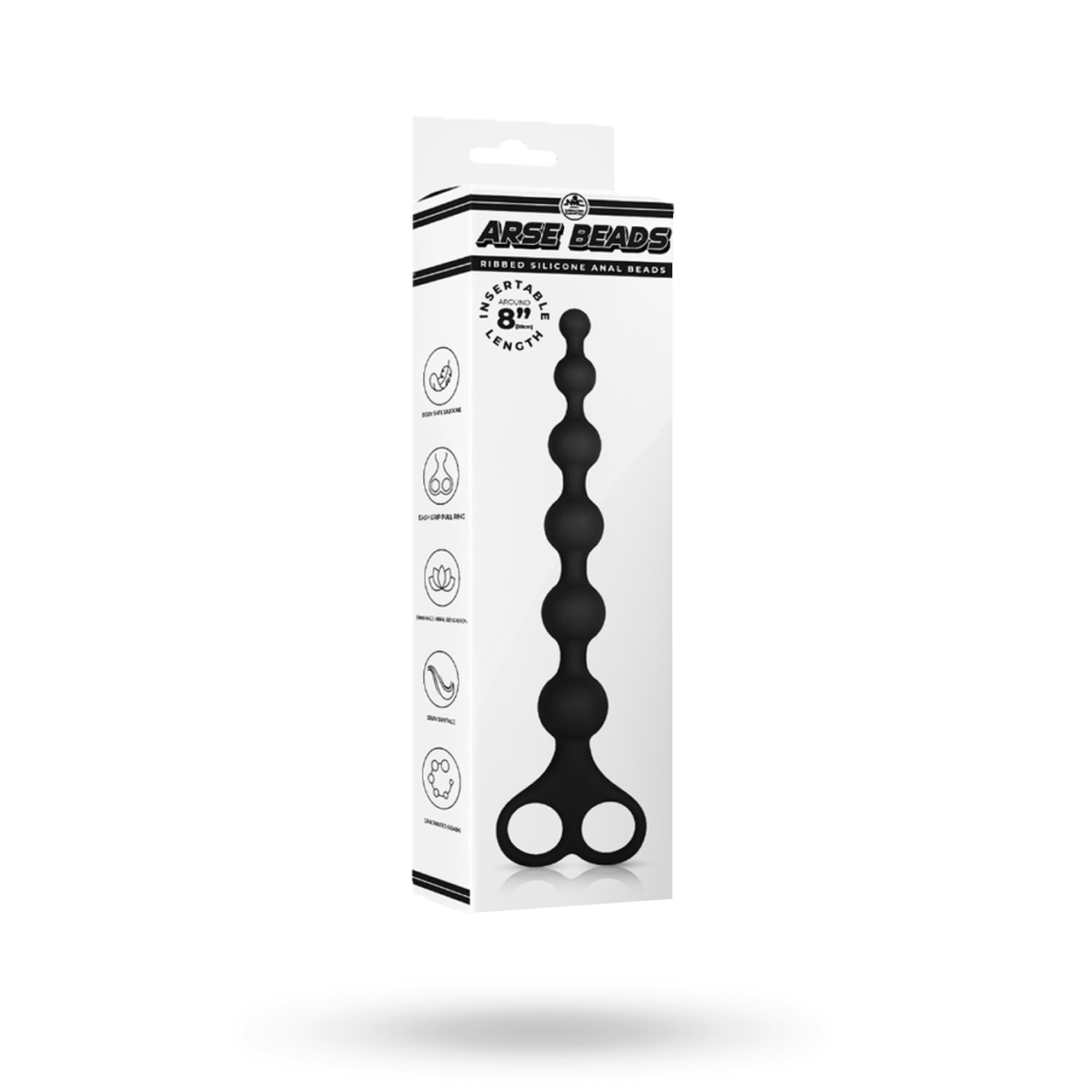 Arse Beads #1 Black Silicone