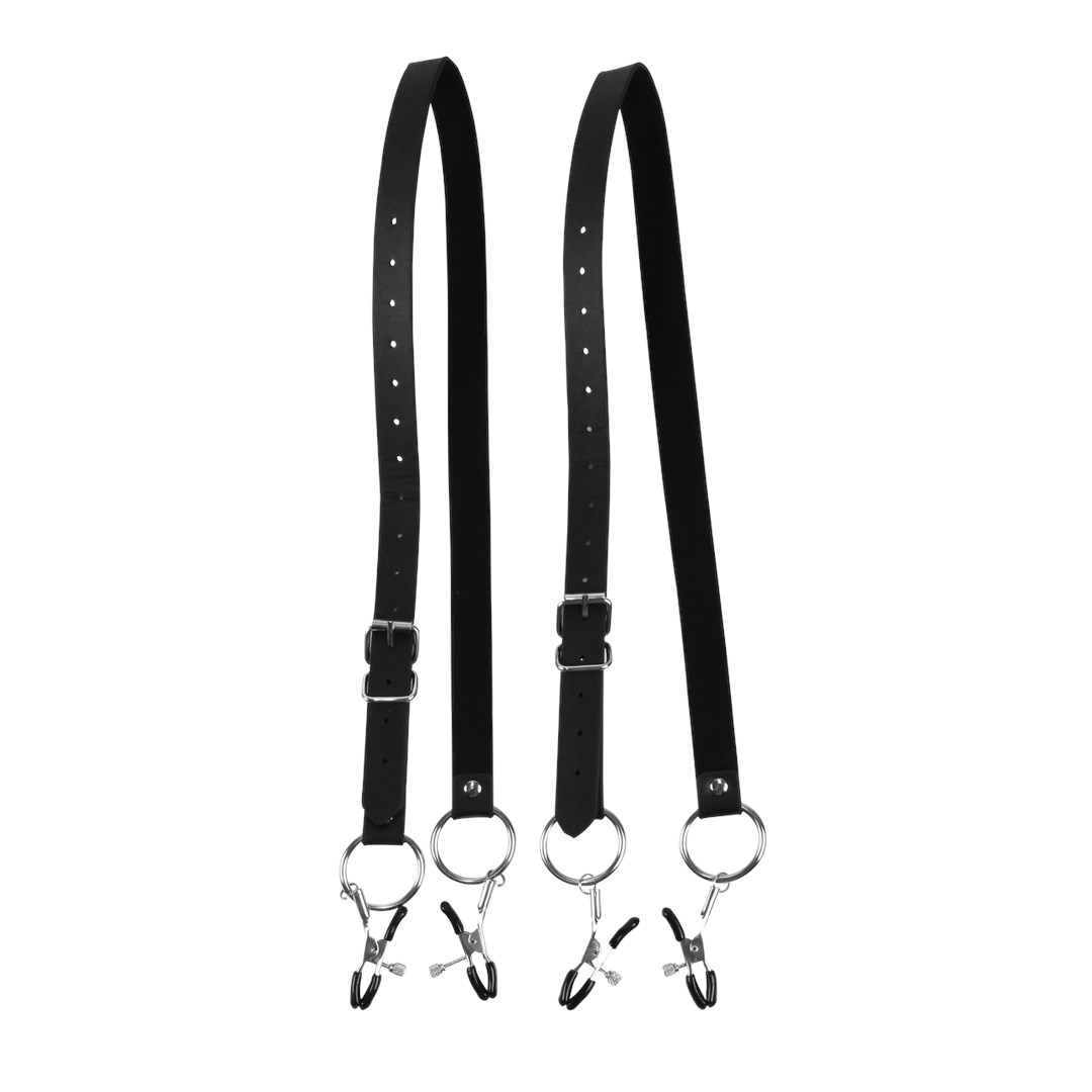 Labia Spreader with Clamps Black