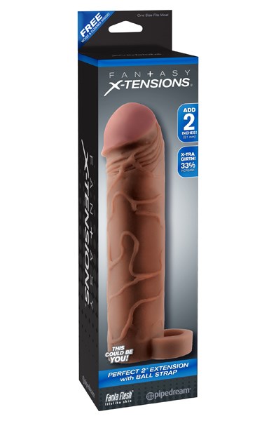 Fantasy X-tensions Perfect Extension med Ball Strap - Penisförlängare