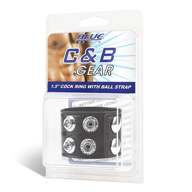 1.5" Cock Ring W/ Ball Strap