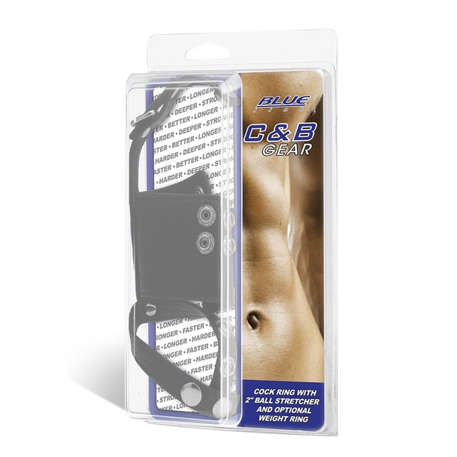 Cock Ring W/ 2" Ball Stretcher & Optional Weight Ring