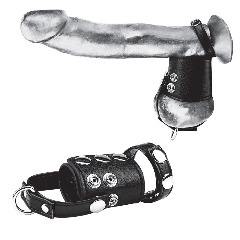 Cock Ring W/ 2" Ball Stretcher & Optional Weight Ring