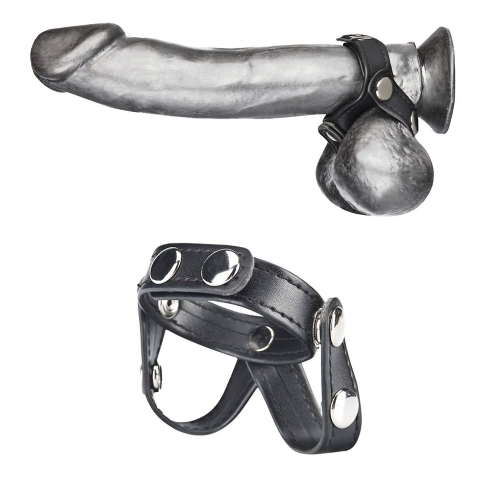 V-Style Cock Ring W/ Ball Divider