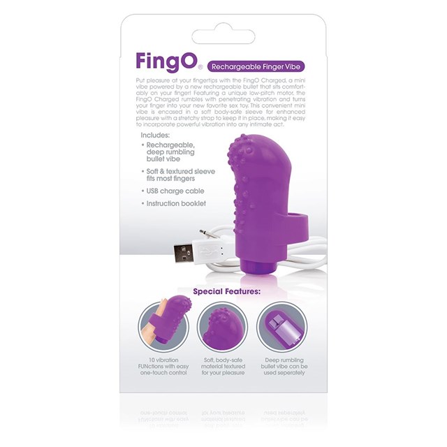 FingO Purple - Uppladdningsbar Minivibrator