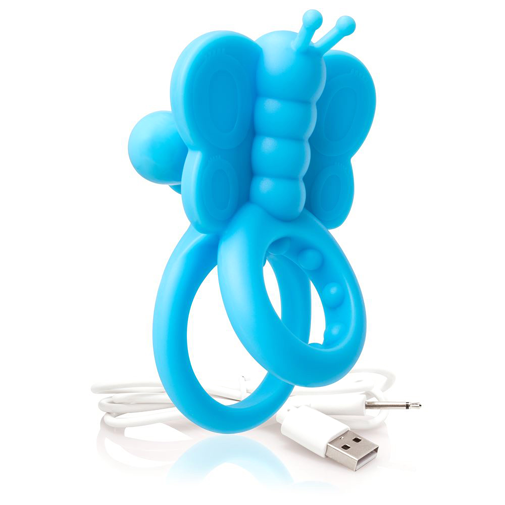 Screaming O Charged Monarch Wearable Butterfly Blue Vibe | SEXLEKSAKER - MEST FÖR HONOM - Penisringar | Intimast