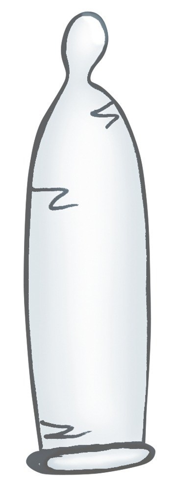 Tunn Glidmedelsbehandlad Kondom