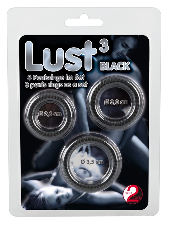 LUST 3st Silikon penisringar