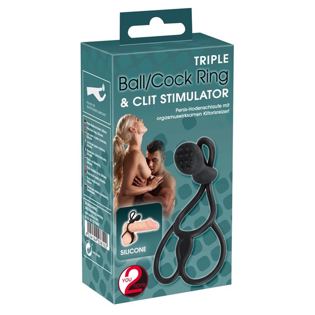 Penis/testicle ring with Clitoris Stimulator