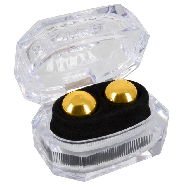 Ben-Wa Knipkulor Guld - 18mm