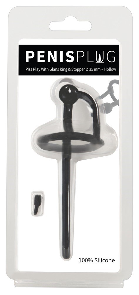 Piss Play With Glans Ring & Stopper - Hollow