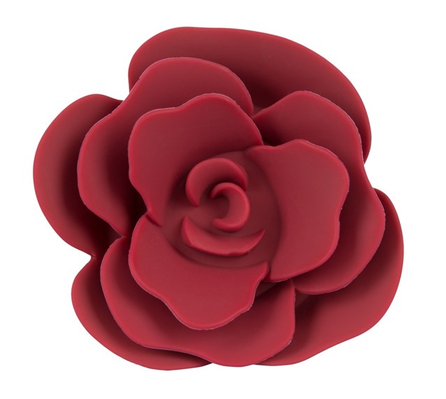 Rose Silicone Butt Plug - 10 CM