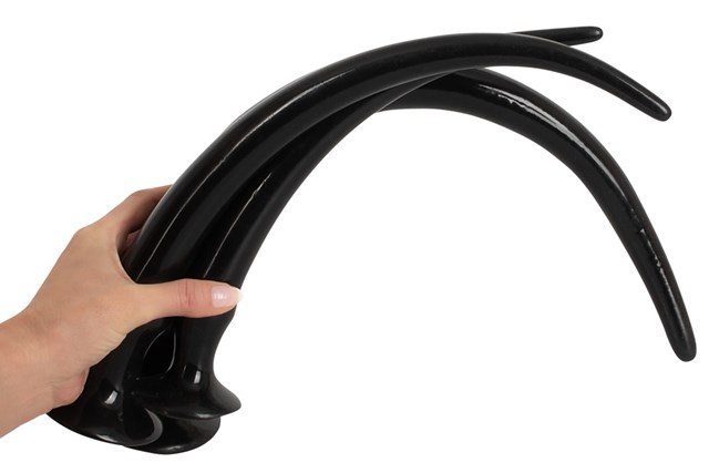 Super Long Flexible Butt Plug Set - Svart