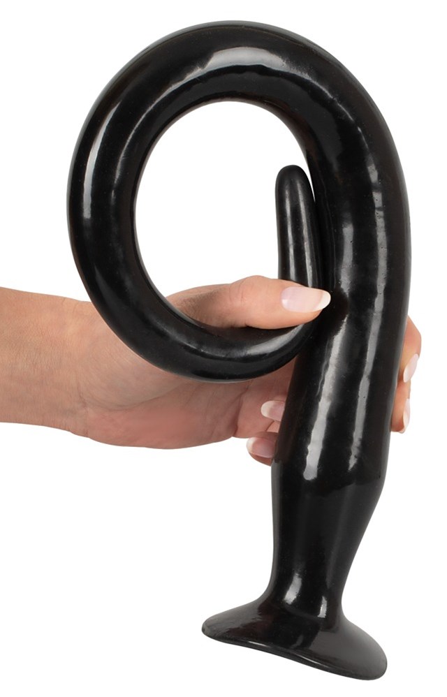 Super Long Flexible Butt Plug Set - Svart