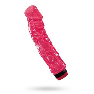 22.5 Cm Glitter Flexibel Realistisk Dildovibrator