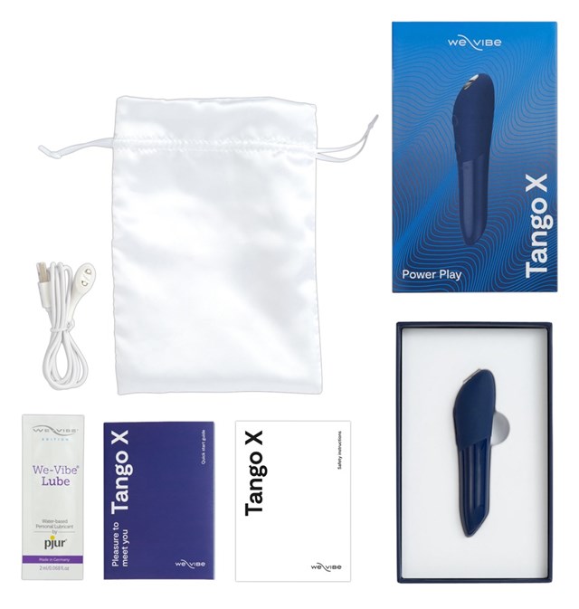 Tango X Rechargeable Vibrating Bullet - Deep Blue