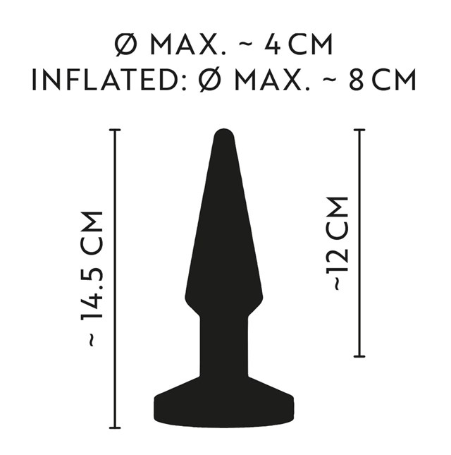 Vibrating Inflatable Plug with Remote Controller