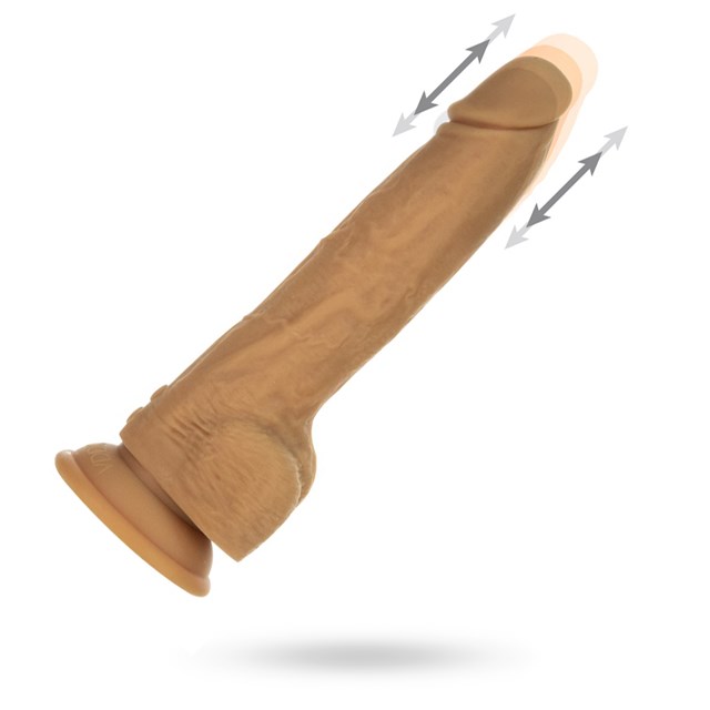 23CM Thrusting Dong - Caramel