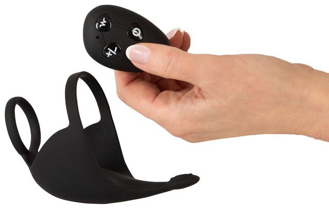 Cock ring with RC ball massager