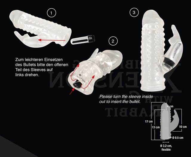 Penis Sleeve with Clitoris Stimulator