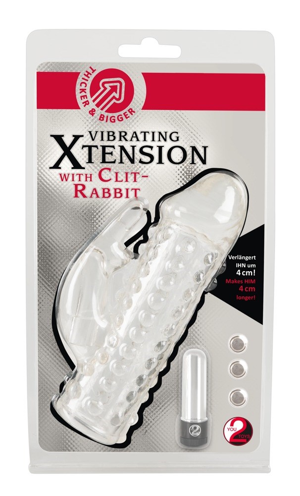 Penis Sleeve with Clitoris Stimulator