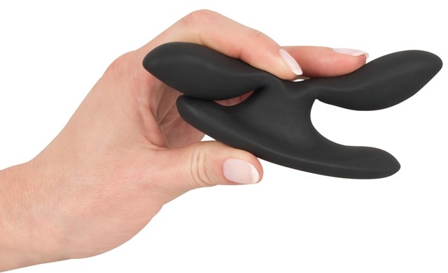 Vibrating Expander Butt Plug - Black