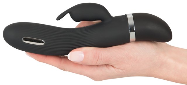 E-stim Rabbit Vibrator - Svart