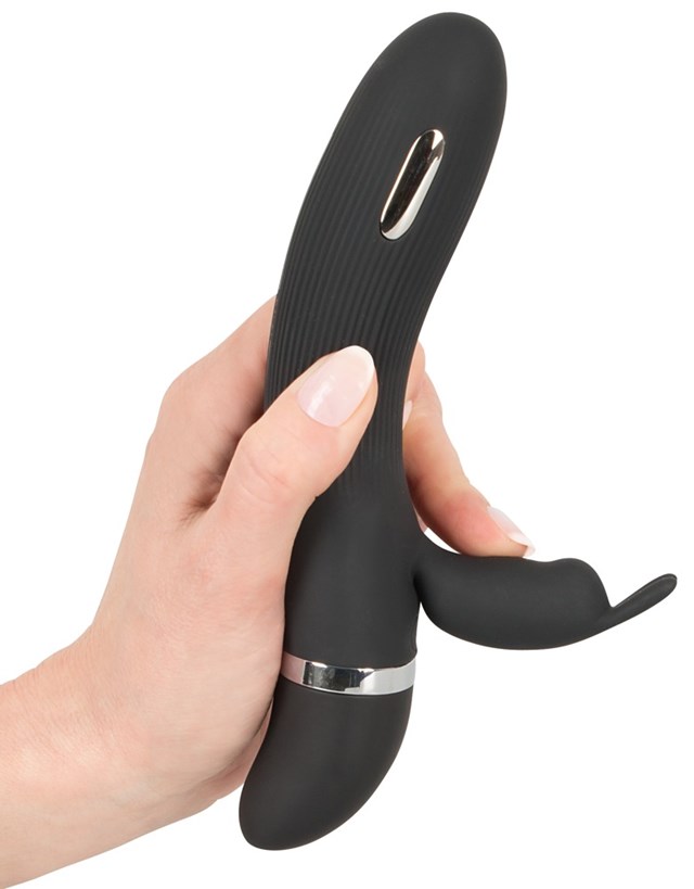 E-stim Rabbit Vibrator - Svart