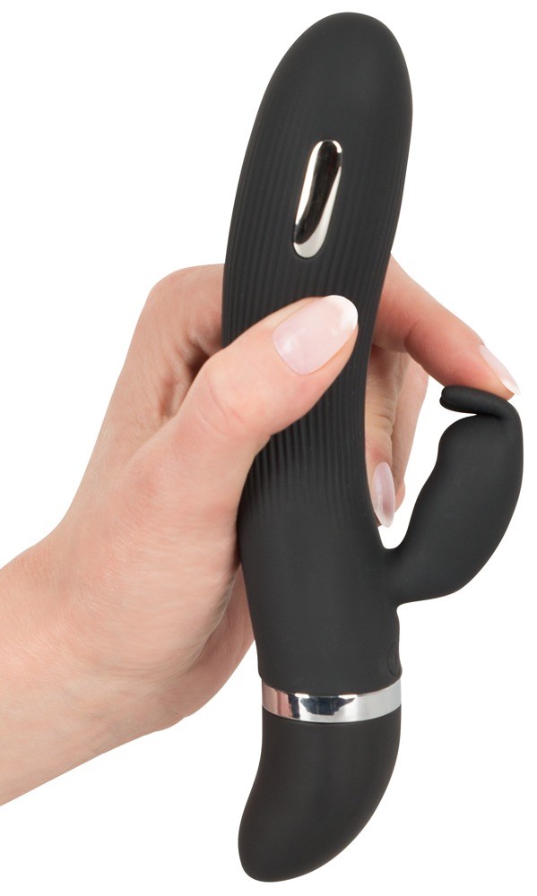 E-stim Rabbit Vibrator - Svart