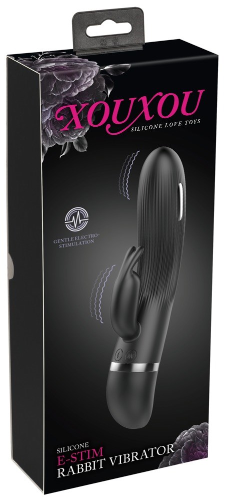 E-stim Rabbit Vibrator - Svart