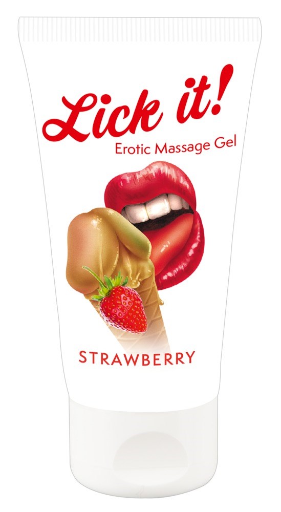 Lick it! Erotic Massage Gel Strawberry - 50 ml