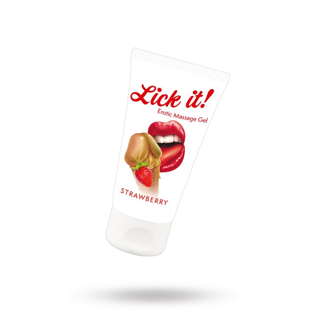 Lick it! Erotic Massage Gel Strawberry - 50 ml