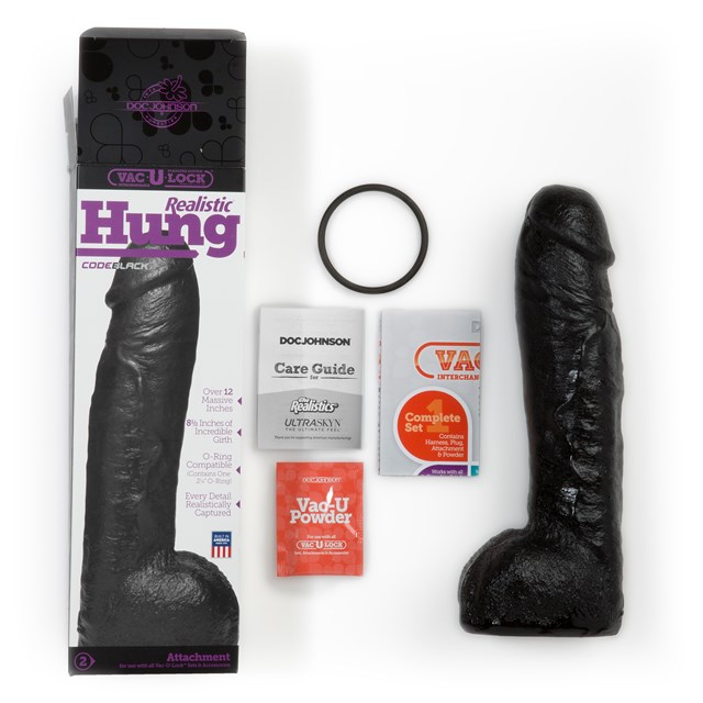 CODEBLACK 30CM REALISTIC HUNG DILDO