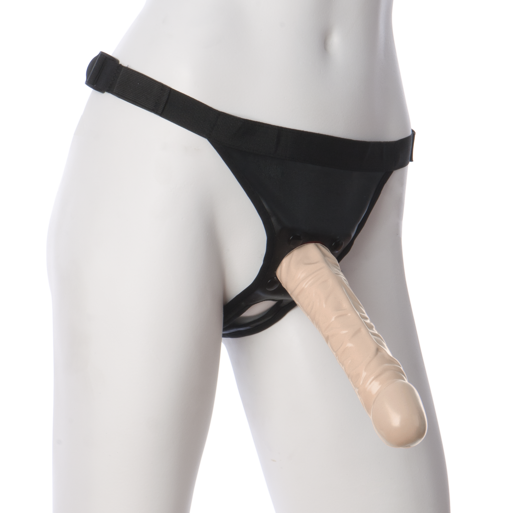 Vac-U-Lock 20cm Klassisk Dong med Ultra Harness
