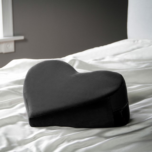 Heart Wedge Sex Pillow - Black