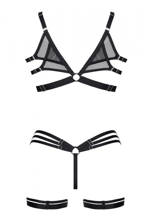 ADORA - Genomskinligt Svart Set