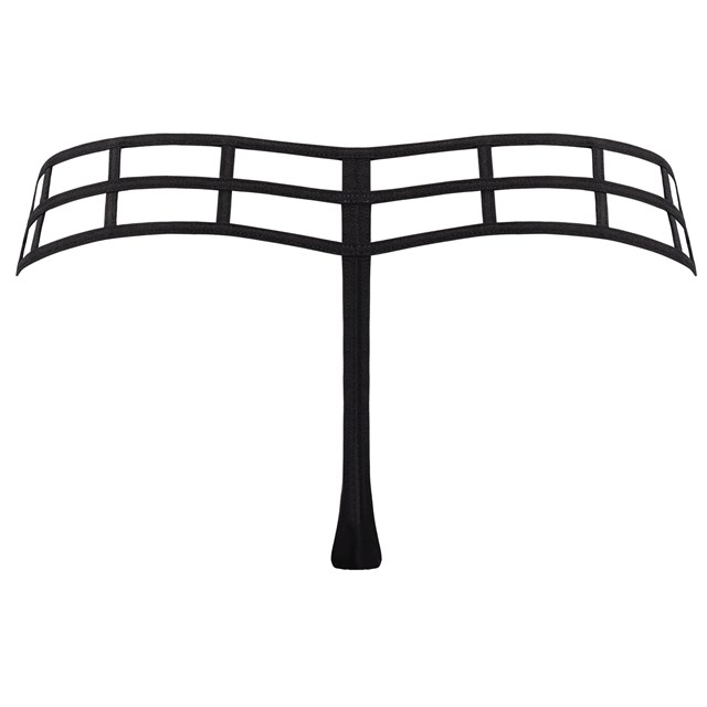 Leading Strings 4 cm Thong - Strictly Black