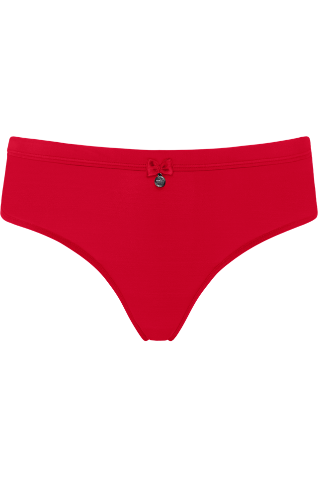 Ms. Bow 2pcs Brazilian Briefs 8 cm - Red