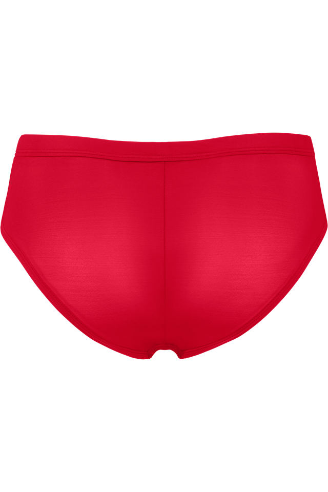 Ms. Bow 2pcs Brazilian Briefs 8 cm - Red