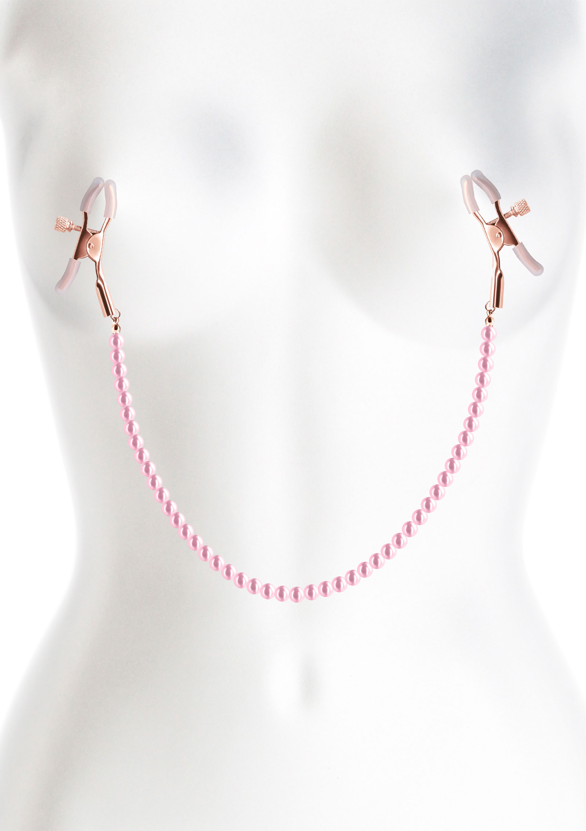 BOUND NIPPLE CLAMPS PINK PEARLS