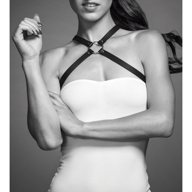 Maze Cross Chest Harness - Black