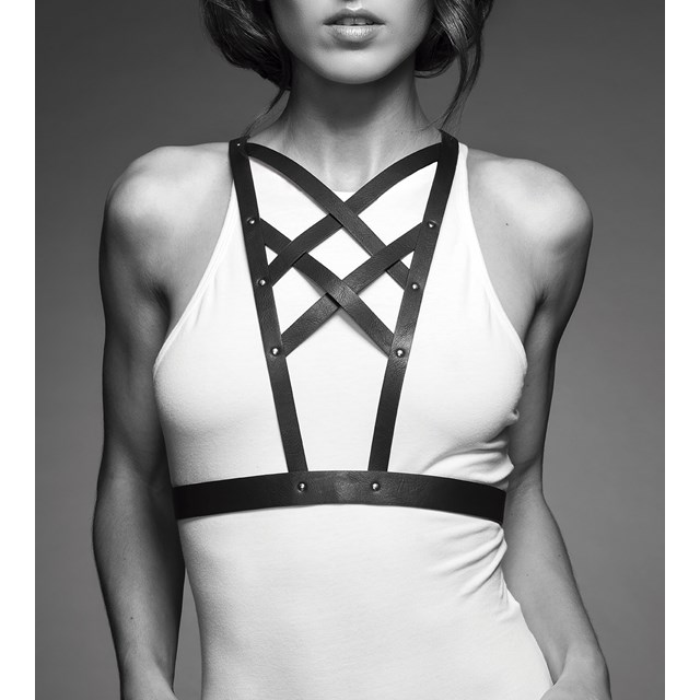 Maze Cross Cleavage Harness - Brown