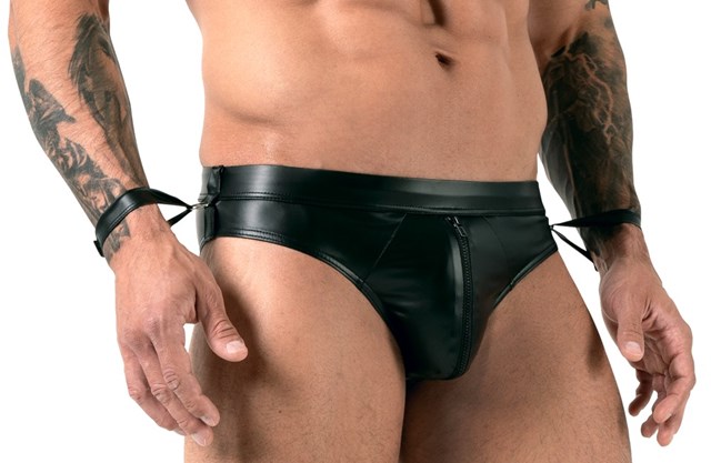 Men's Bondage Jock Briefs - Black
