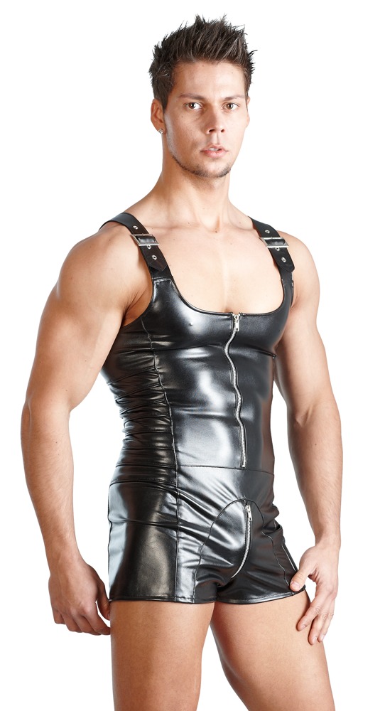Imitation Leather Overall for him