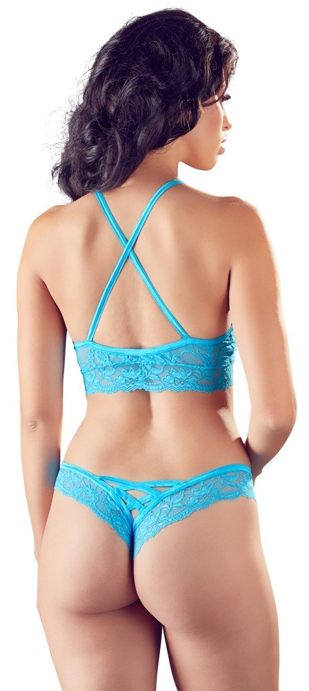 ICY BLUE LACE WIRELESS BRA & BRIEFS