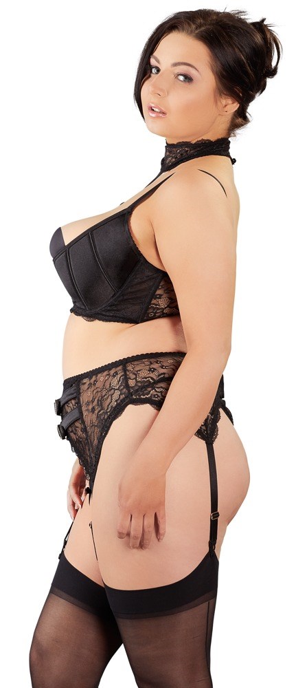 Shelf Bra Suspender Set