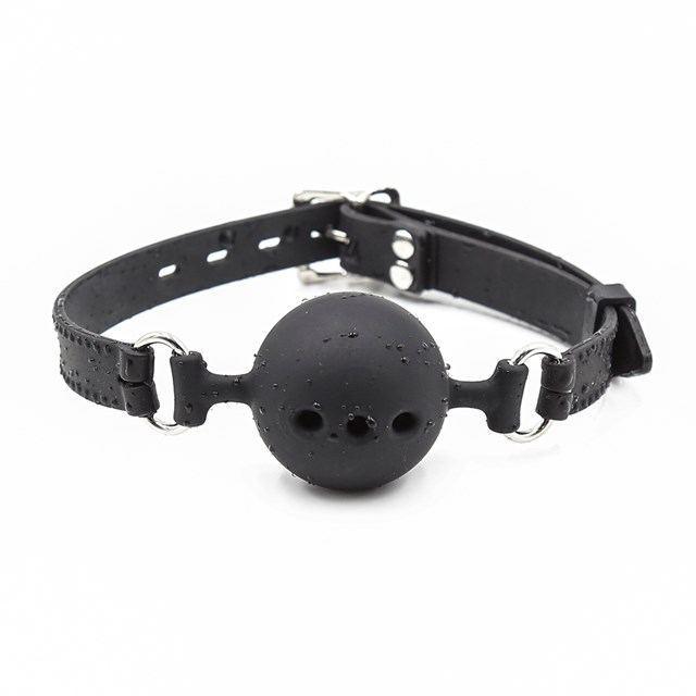 VUXEN GAG BALL SET SILIKON 3 ST - SVART