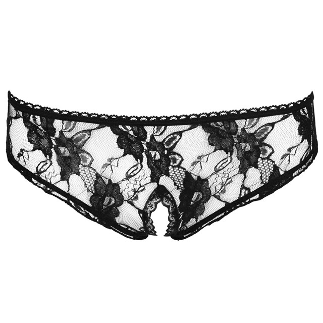Crotchless Panties Black