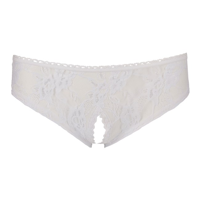 Crotchless Panties White