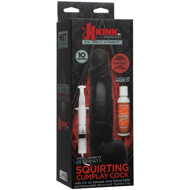 Squirting 26cm Cumplay Cock med Avtagbar Vac-U-Lock Sugkopp